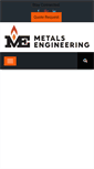 Mobile Screenshot of metalsengineering.net